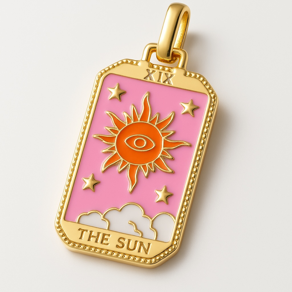 Tarot Card Charm 'The Sun'