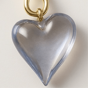 1 of 1 Gold and Murano Glass Heart Multiwear Necklace -