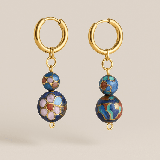 1 of 1 Orient Express Gold Vintage Earrings -