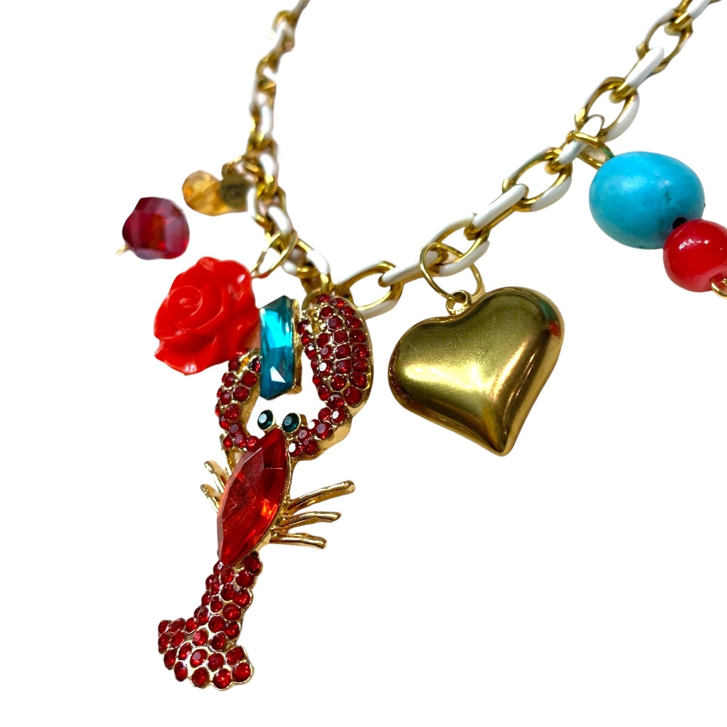 1 of 1 Rock Robster Charm Statement Necklace-