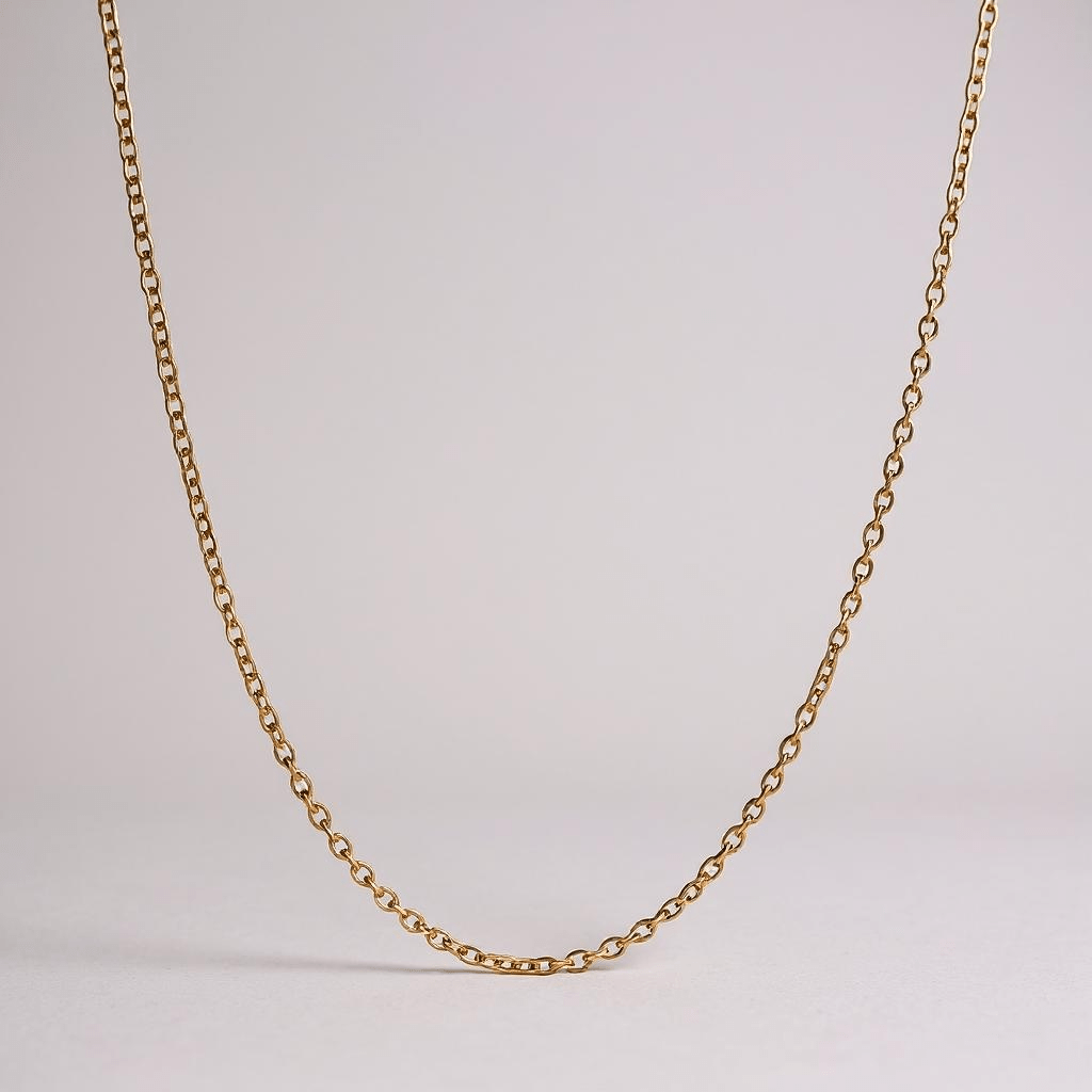 14k Gold Plated Fine Chain Necklace -