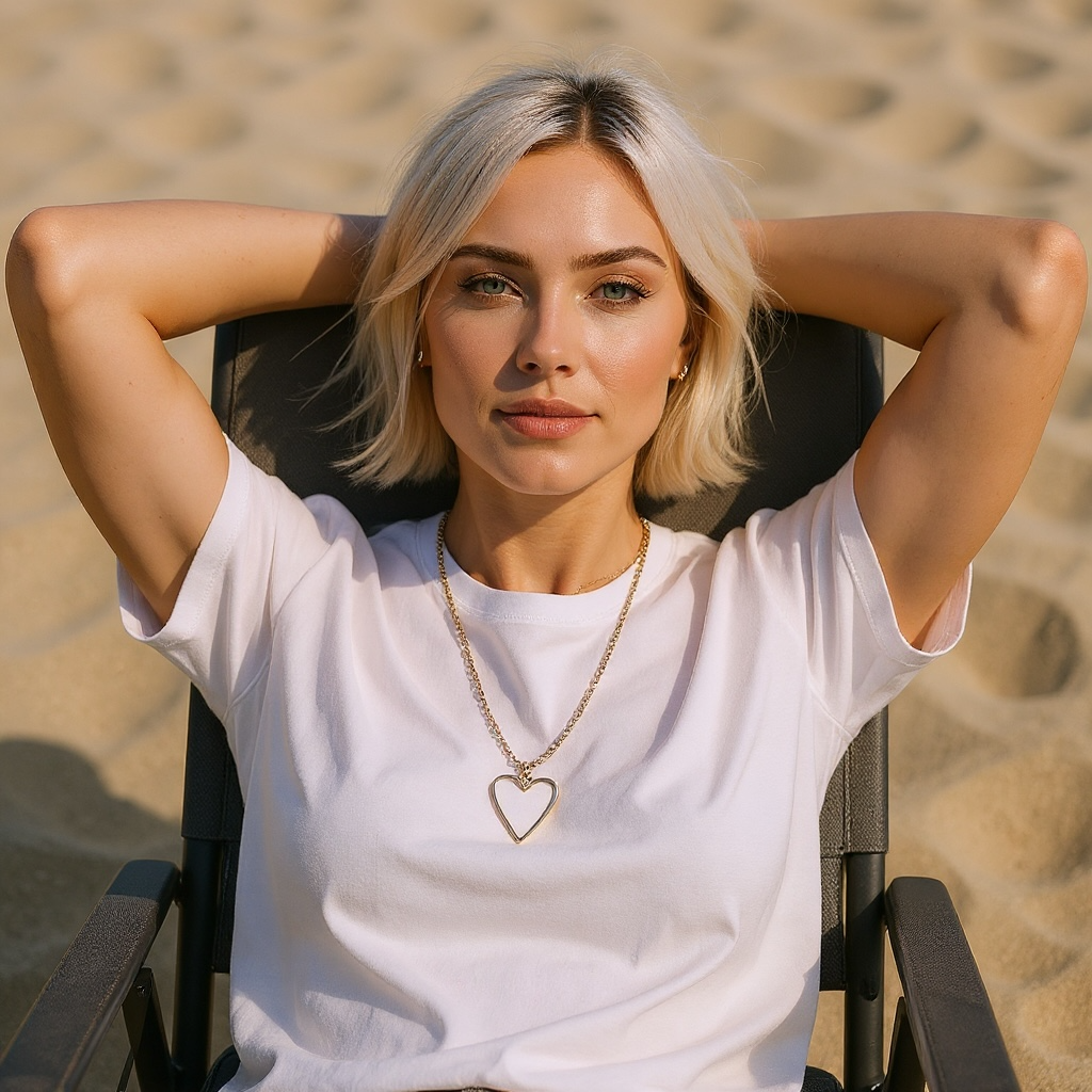 Heart of Glass White Necklace