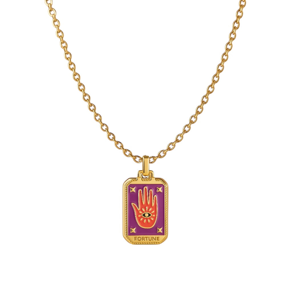 Tarot Card Fortune Necklace (more colours)
