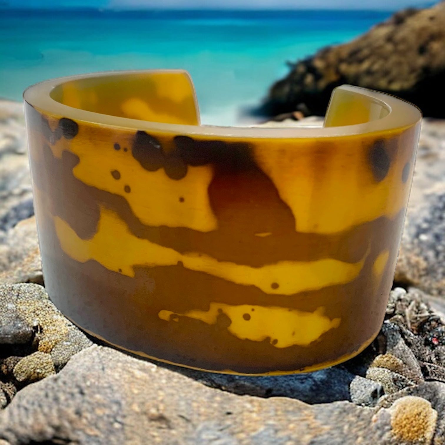 Au Naturel Resin Cuff-Bracelet