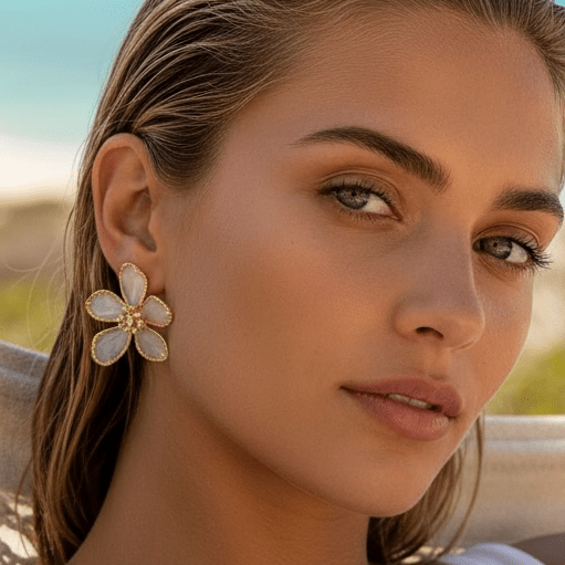 Ballroom Blitz Crystal and Gold Statement Earrings - earrings