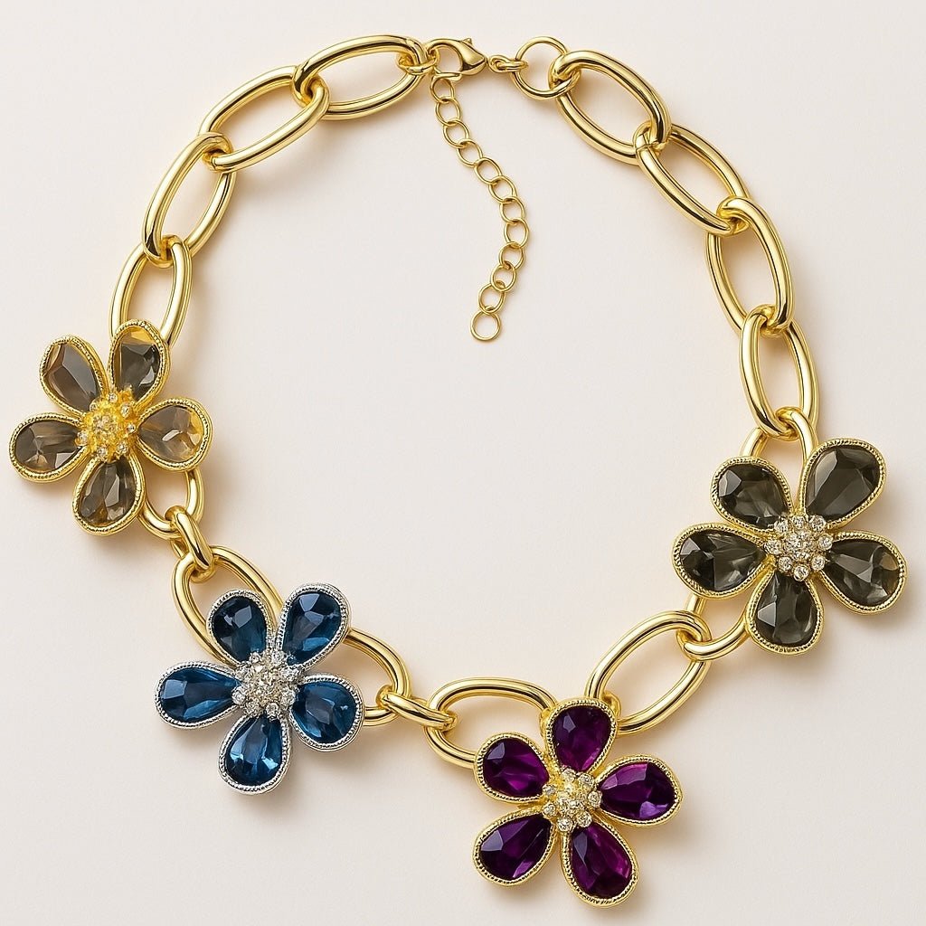 Ballroom Blitz Statement Gold Necklace -