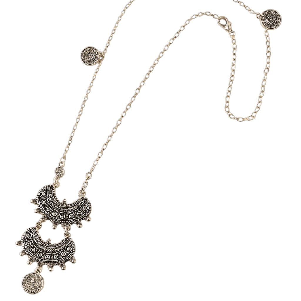 Bespoke 1 of 1 Silver Long French Coin Necklace -
