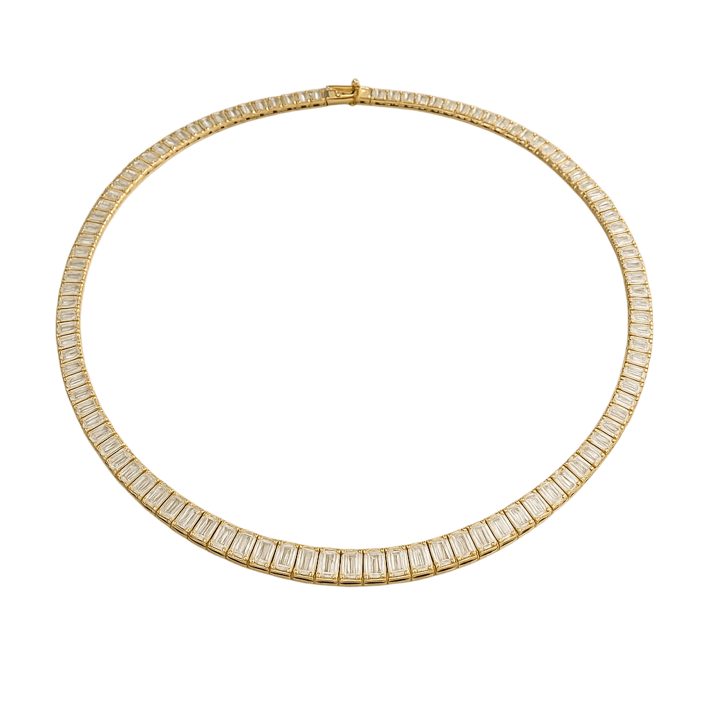 Call Me Tennis Crystal Necklace -