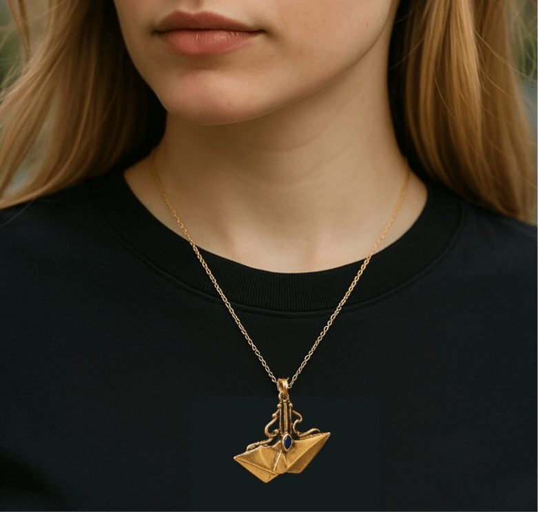 Coral Bay Gold and Lapis Lazuli Necklace - Necklace