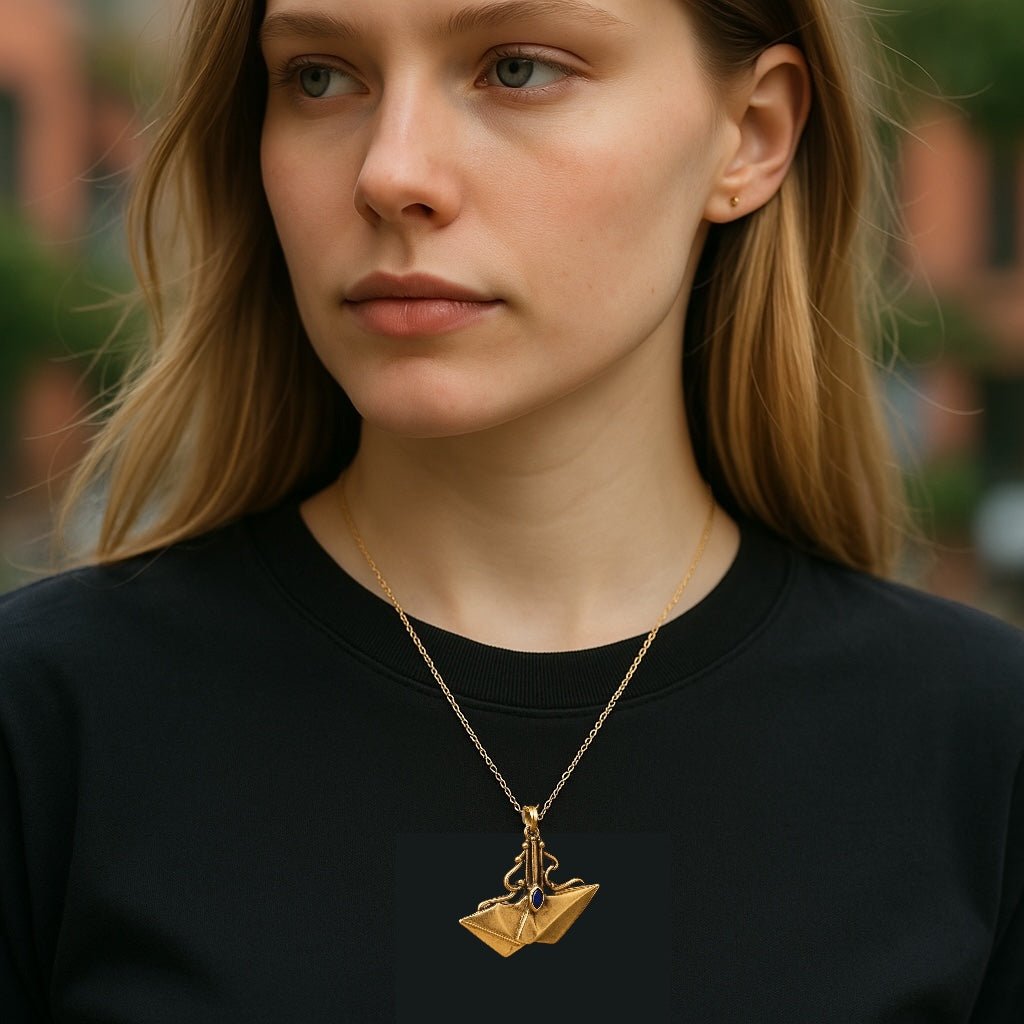 Coral Bay Gold and Lapis Lazuli Necklace - Necklace