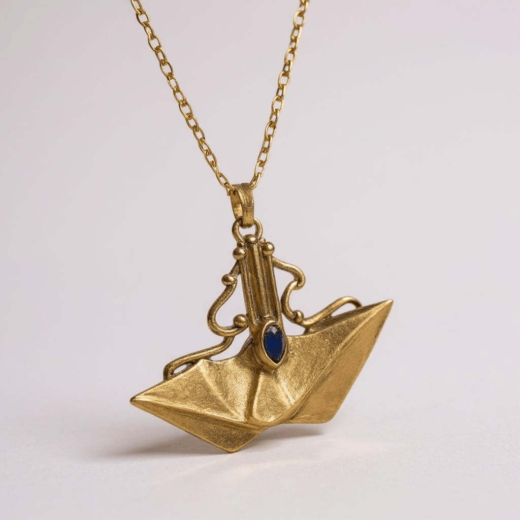 Coral Bay Gold and Lapis Lazuli Vintage Bespoke Necklace - Necklace