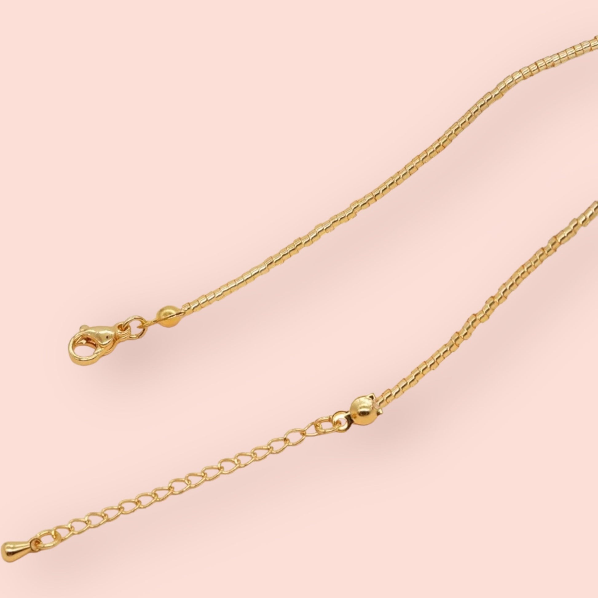 El Mariachi Multi Beaded Necklace with Gold Drops PRE-ORDER-