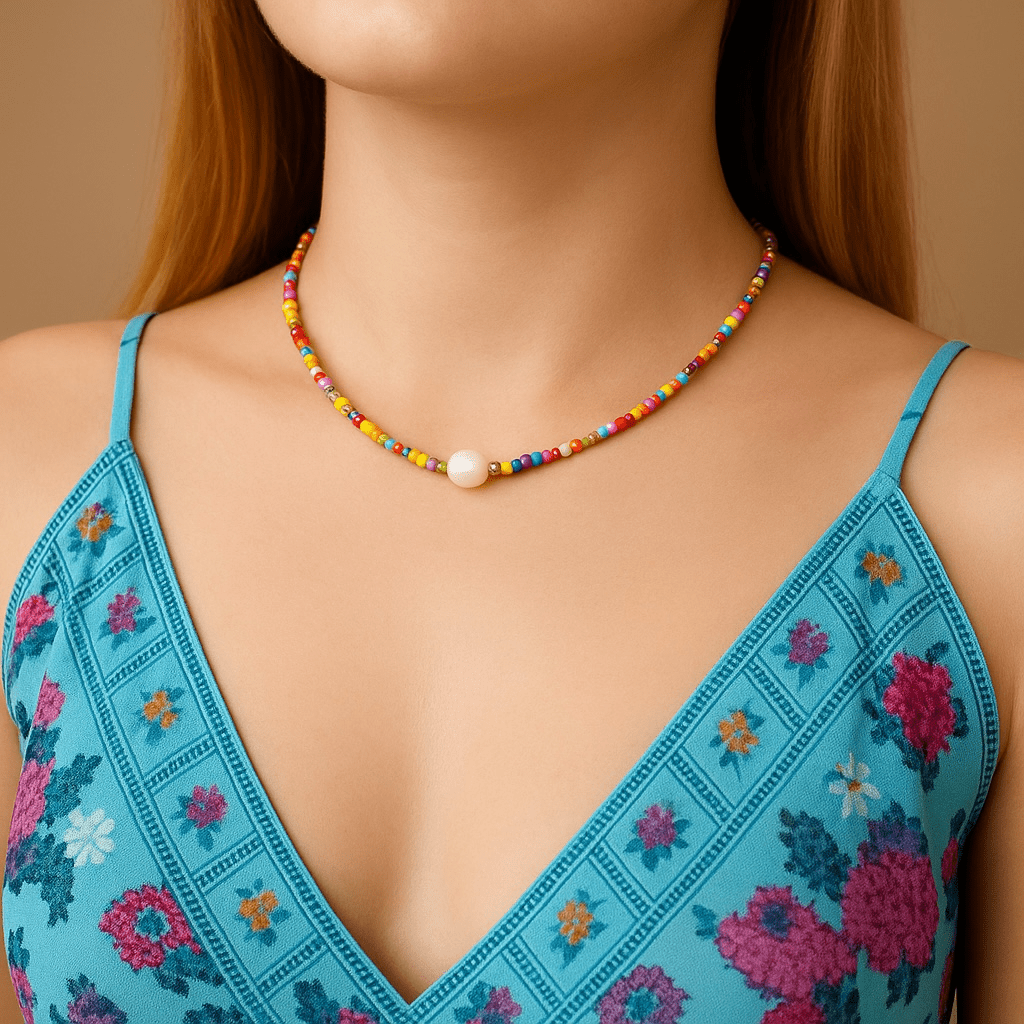 Festival Beaded Necklace (more colours) -