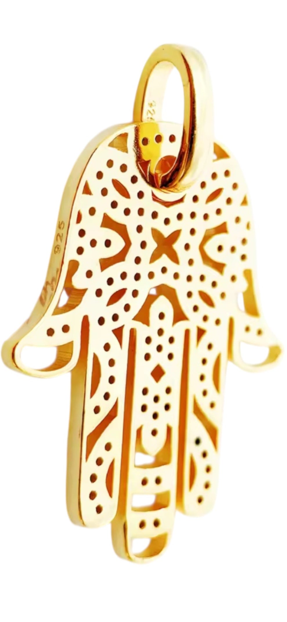 Hand of Fatima Gold Tarot Necklace - Necklace