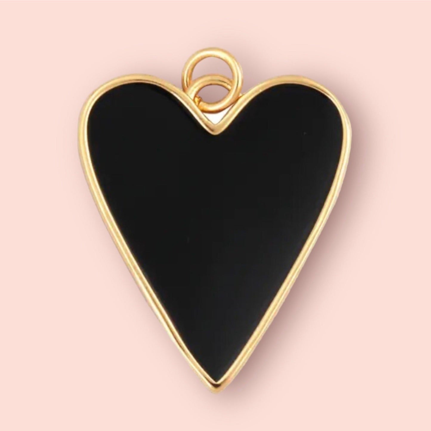 Heart of Glass Black Necklace -