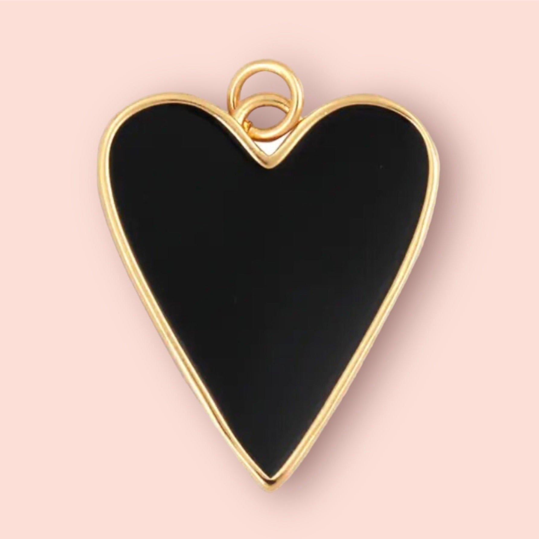 Heart of Glass Black Necklace -