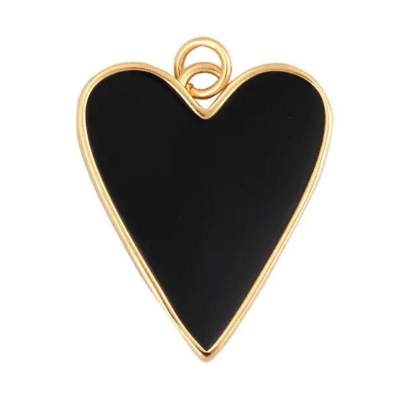 Heart of Glass Black Necklace -