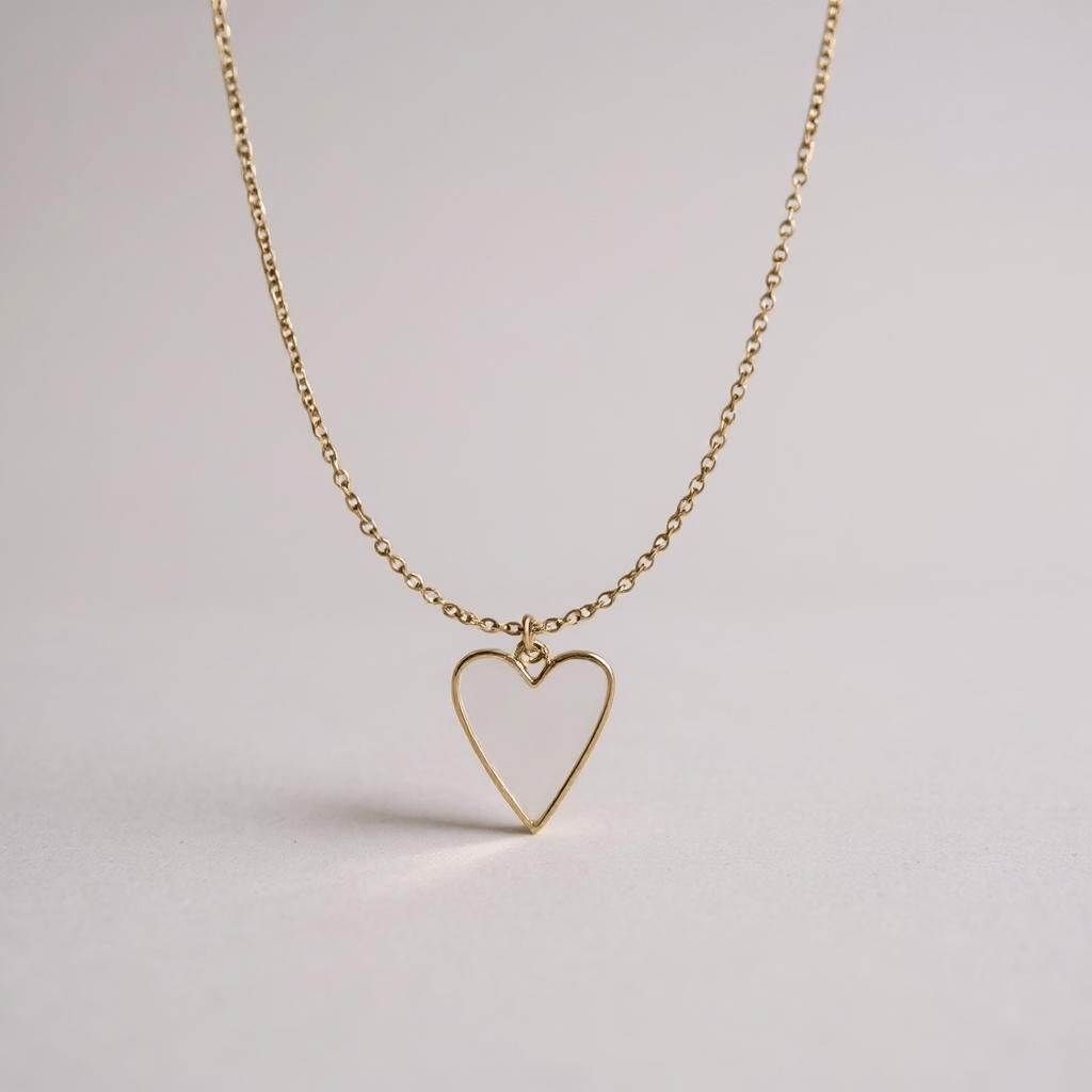 Heart of Glass White Necklace -