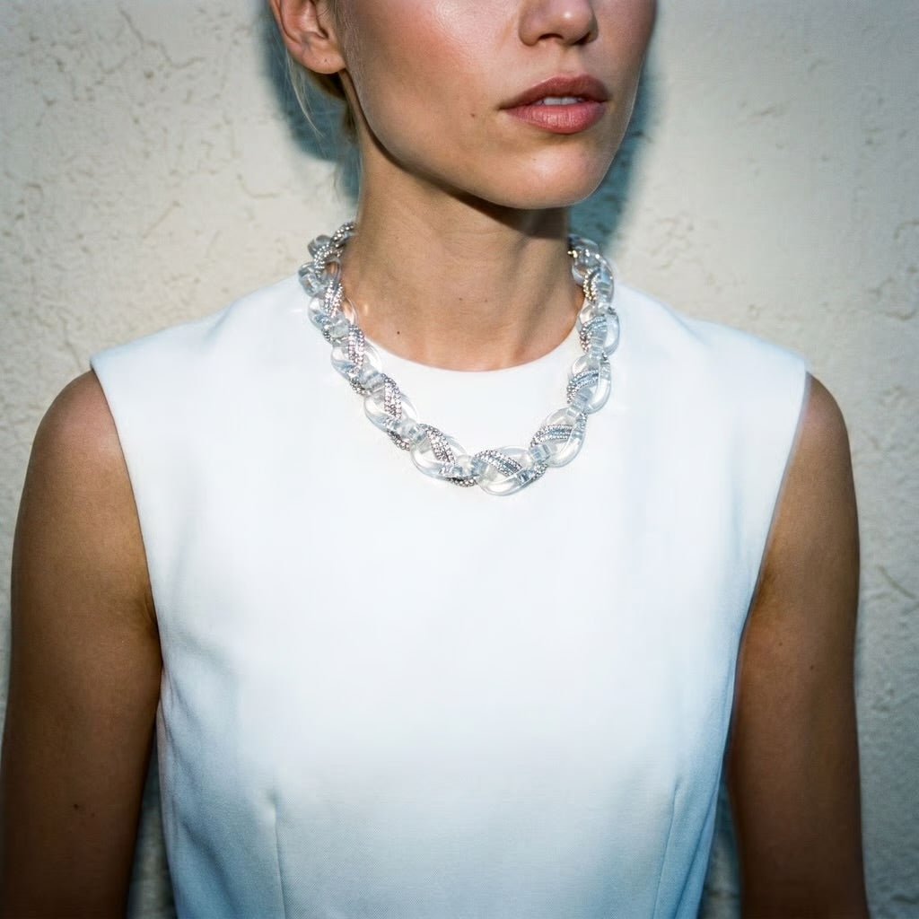 Ice Ice Baby Vintage Necklace - Necklace