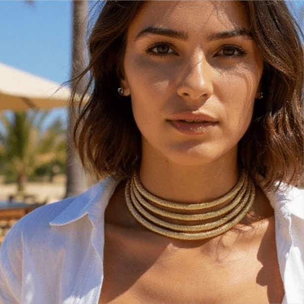 Iman Gold Necklace -