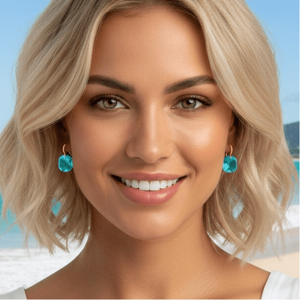 London Calling Aqua Earrings -