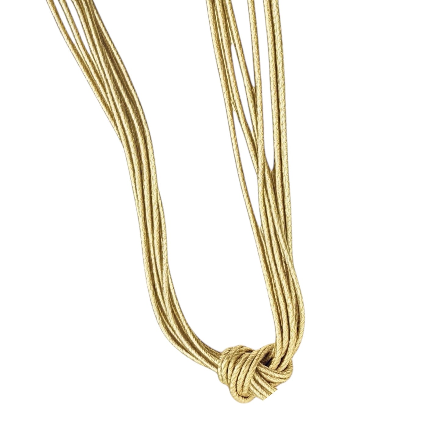Lurex Long Necklace Gold and Silver (More Colours) - Necklace