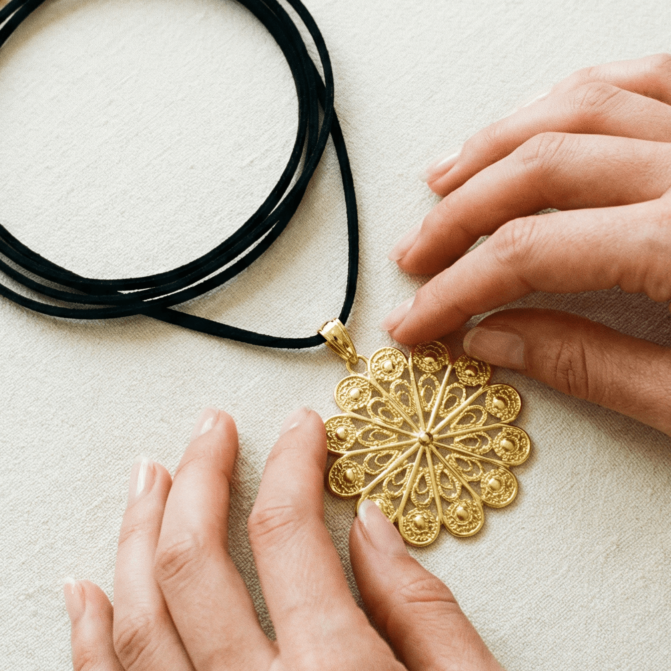 Mamacita Gold Flower Multi Adjustable Necklace -