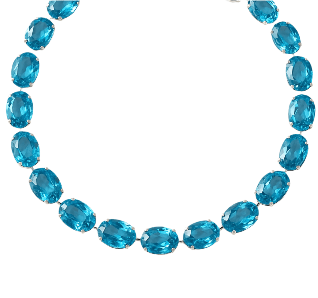 Material Girl Aqua Necklace -