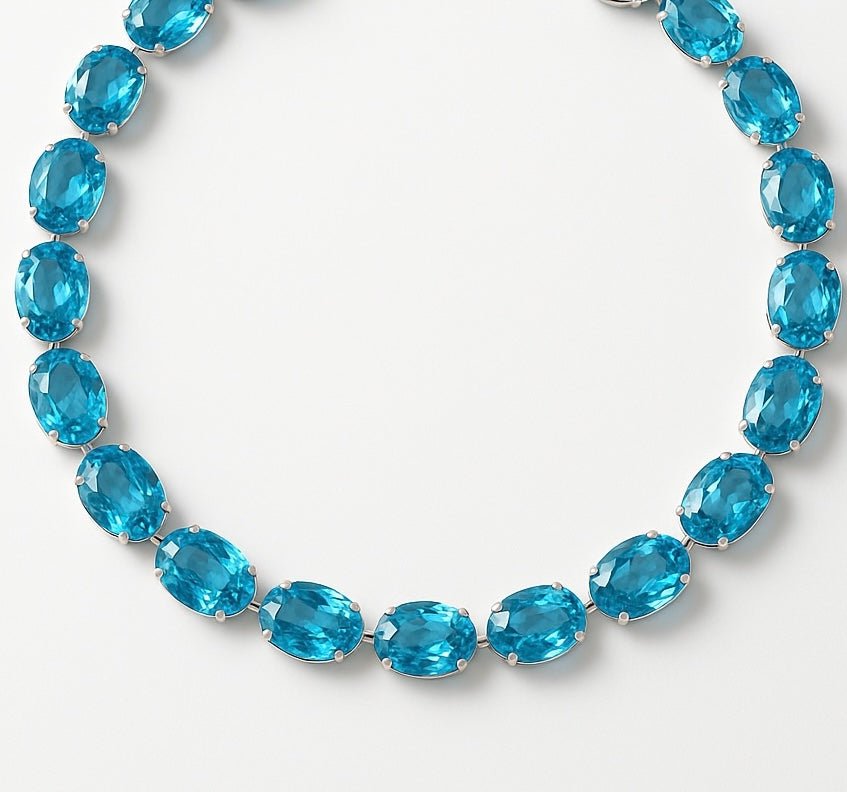 Material Girl Aqua Necklace -