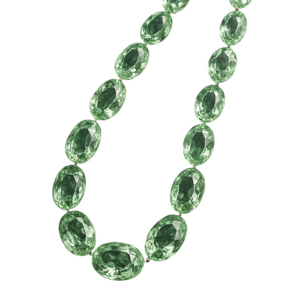 Material Girl Lagoon Rhinestones Statement Necklace - Statement