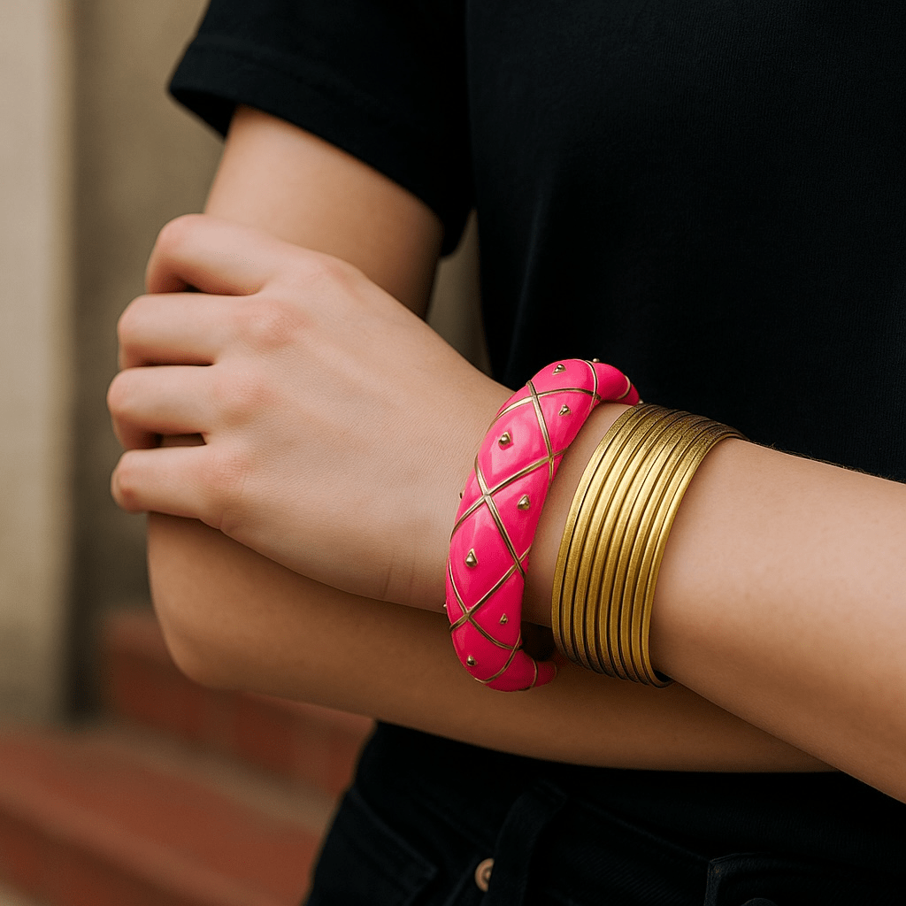 Modern Love Enamel Bracelet -