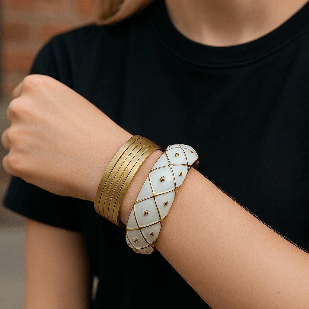 Modern Love Enamel Bracelet -