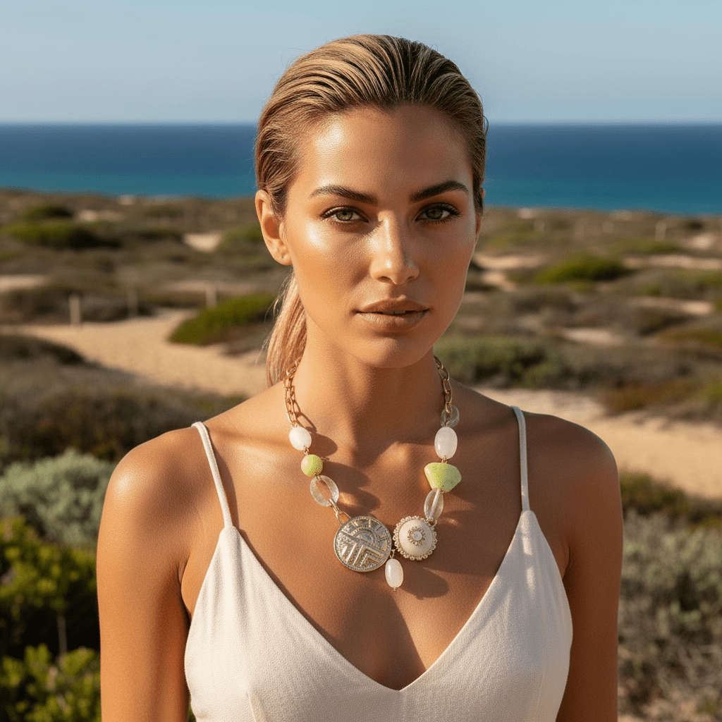 Modern Vintage Bespoke Statement Necklace -