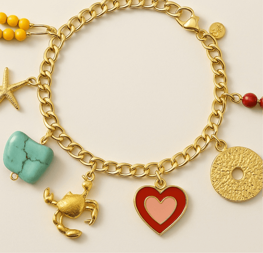 Orna Signature Gold Charm Bracelet - Bracelet