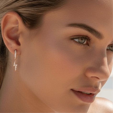 Petite Bolt 18k Gold Plated Earrings -