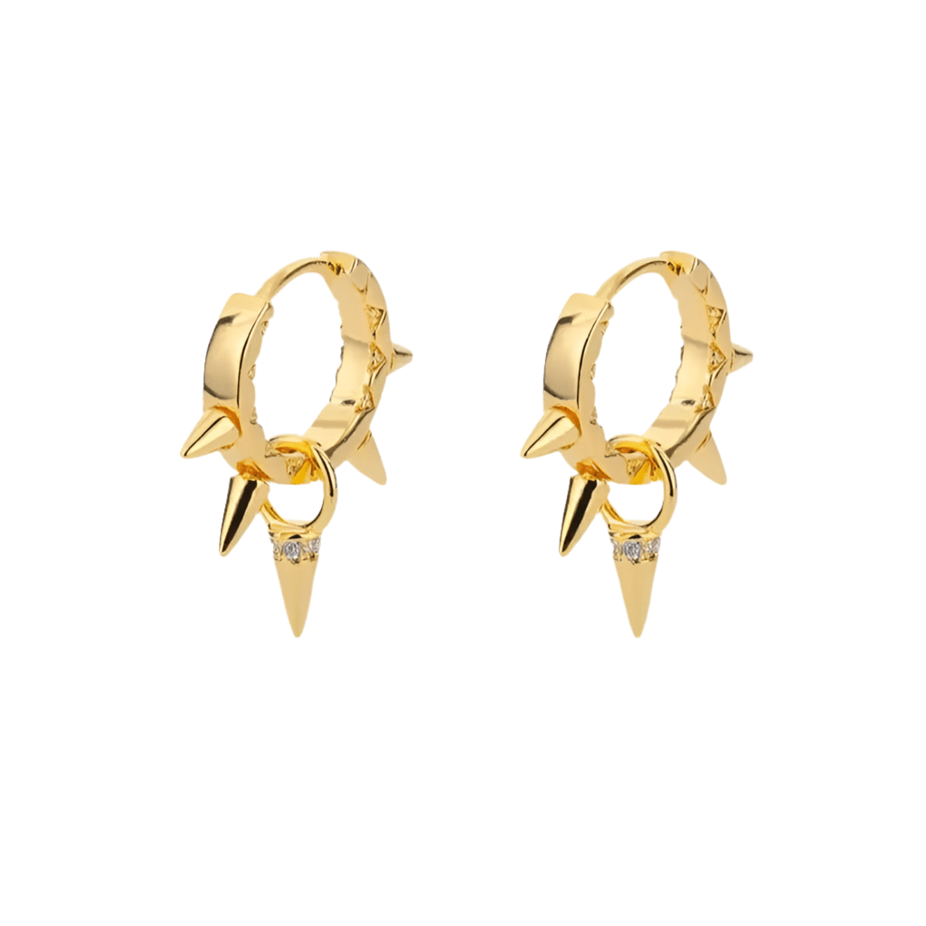 Petite Punk 18k Gold Plated Earrings -