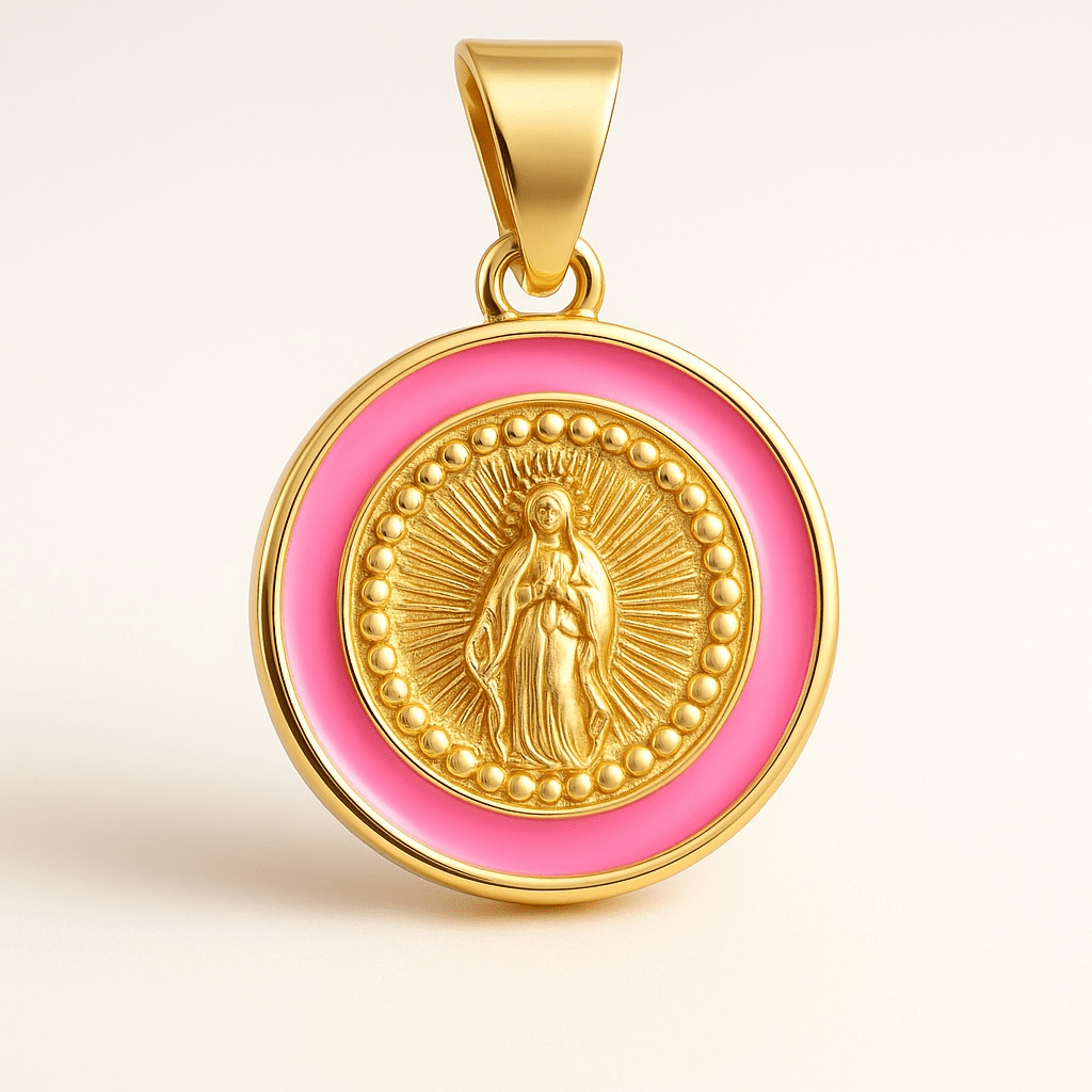 Pink Prayer Necklace - Necklace