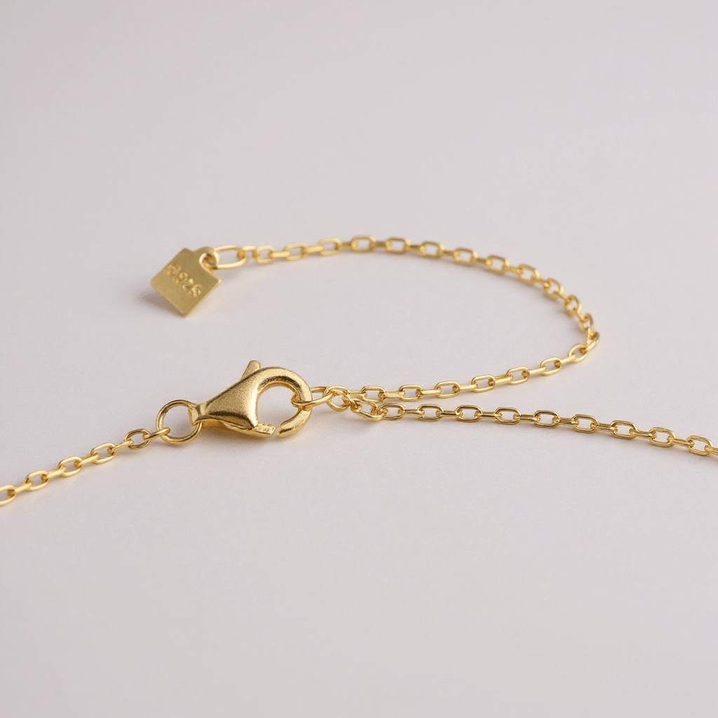 Platinum Moon 18k Gold Necklace -