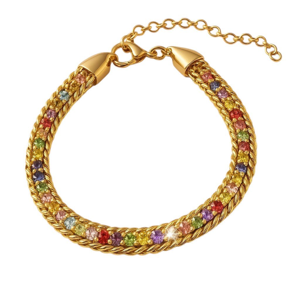 Queenie Cubic Zirconia Bracelet (more colours) -