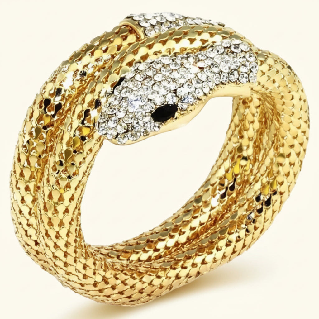 Snake Charmer Gold Bracelet-Bracelet