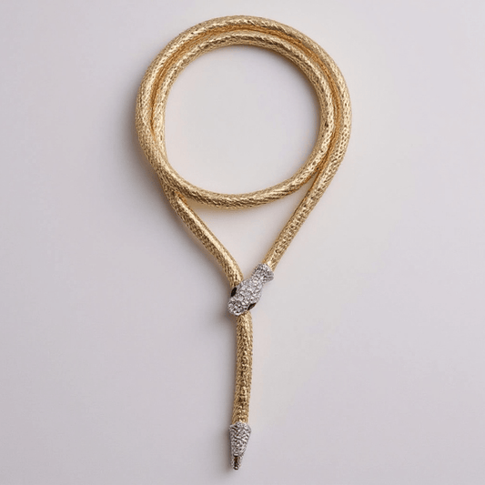 Snake Charmer Multi Gold Necklace - Necklace