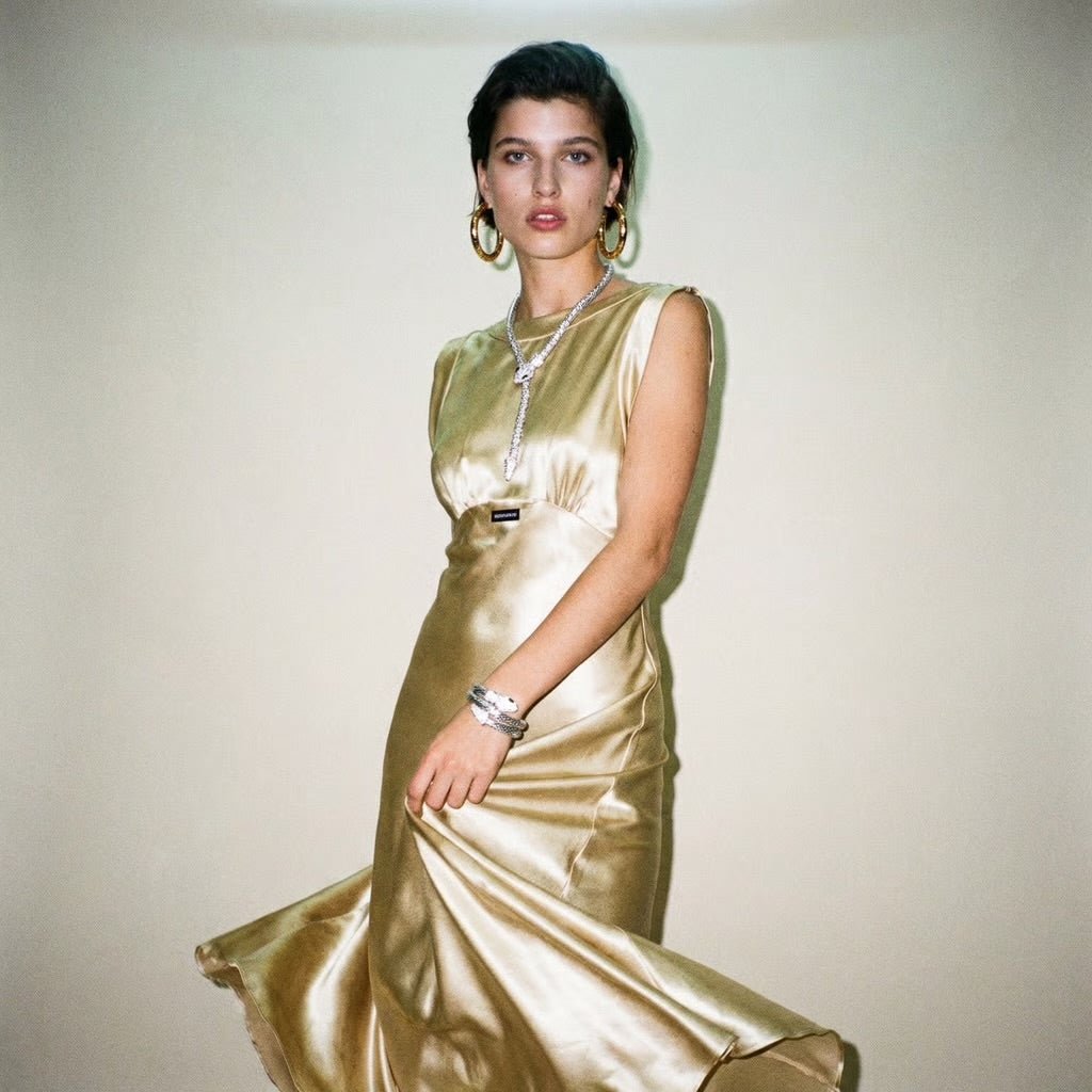 Snake Charmer Silver Mid Necklace - Necklace