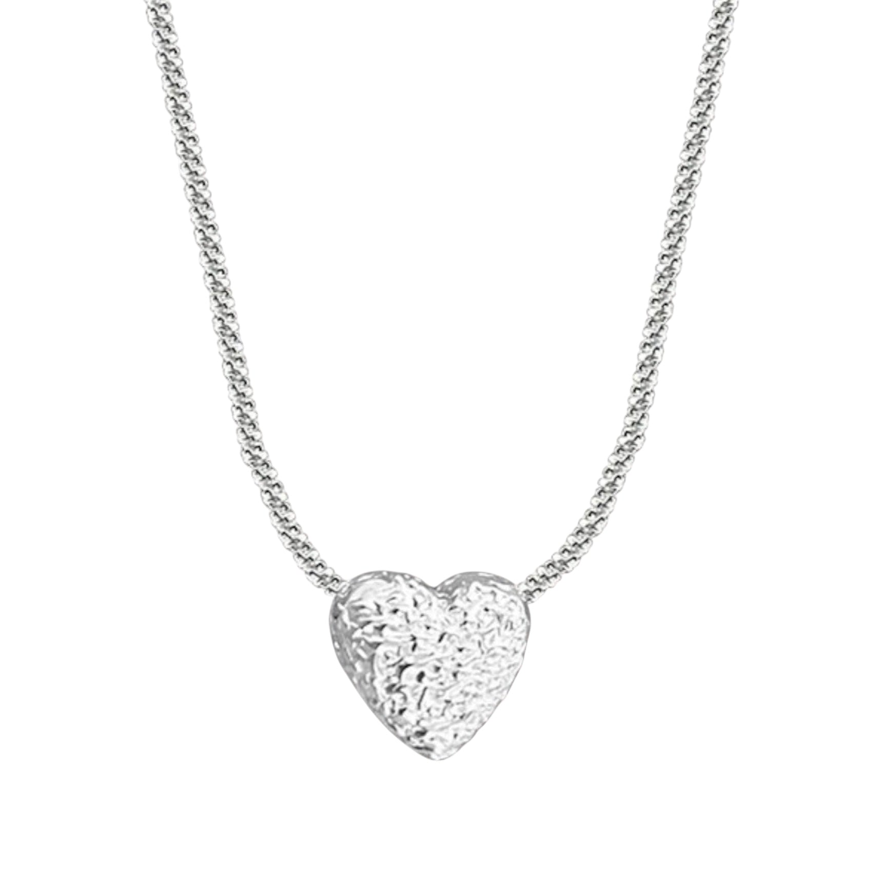 Sterling Silver Heart Necklace -