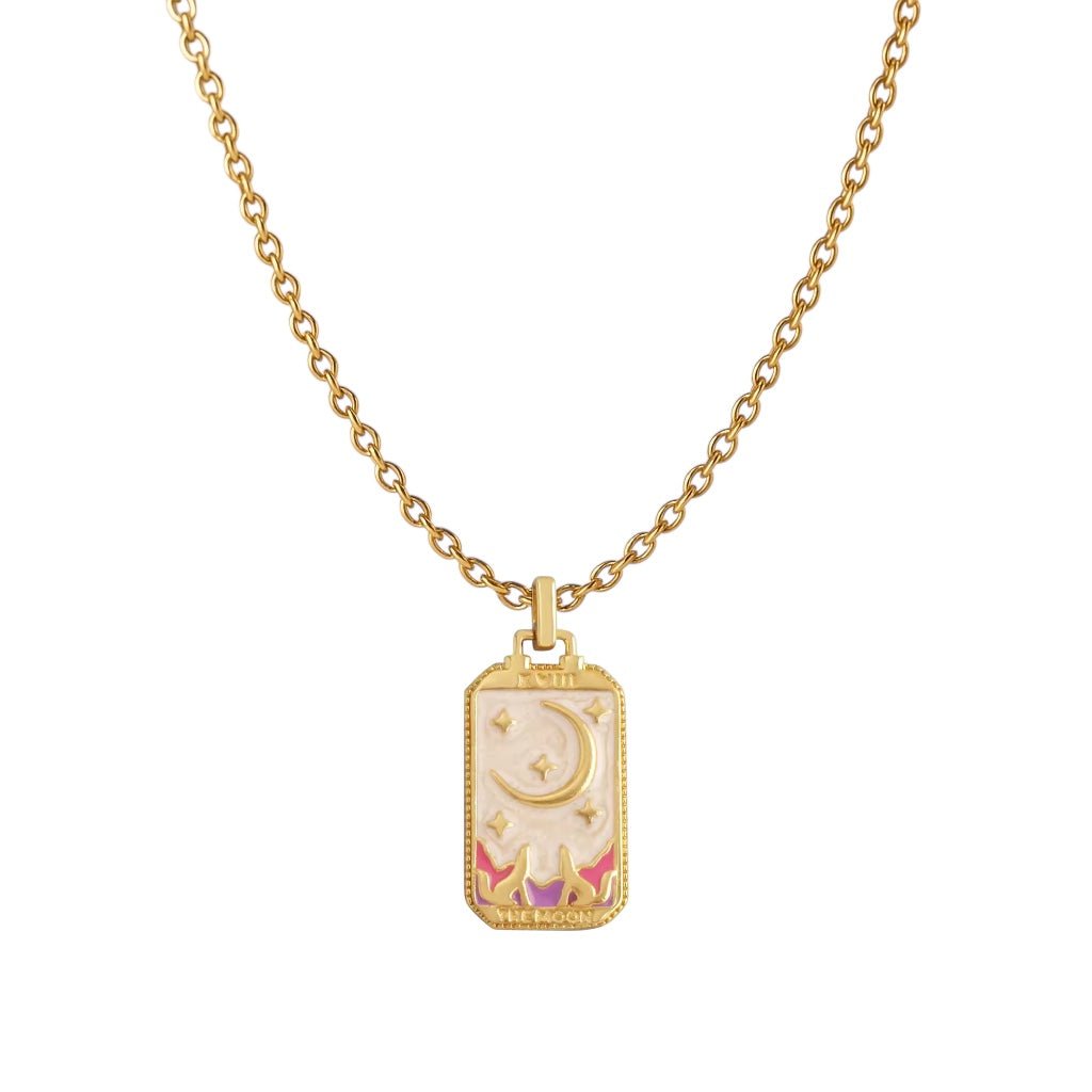 Tarot Card The Moon Necklace (more colours) - Necklace