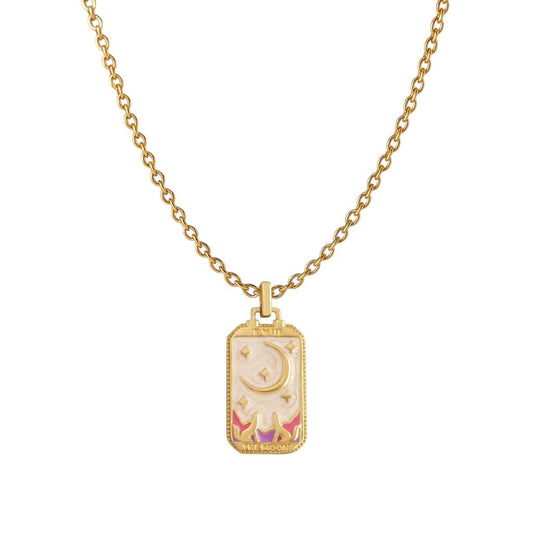 Tarot Card The Moon Necklace (more colours) - Necklace