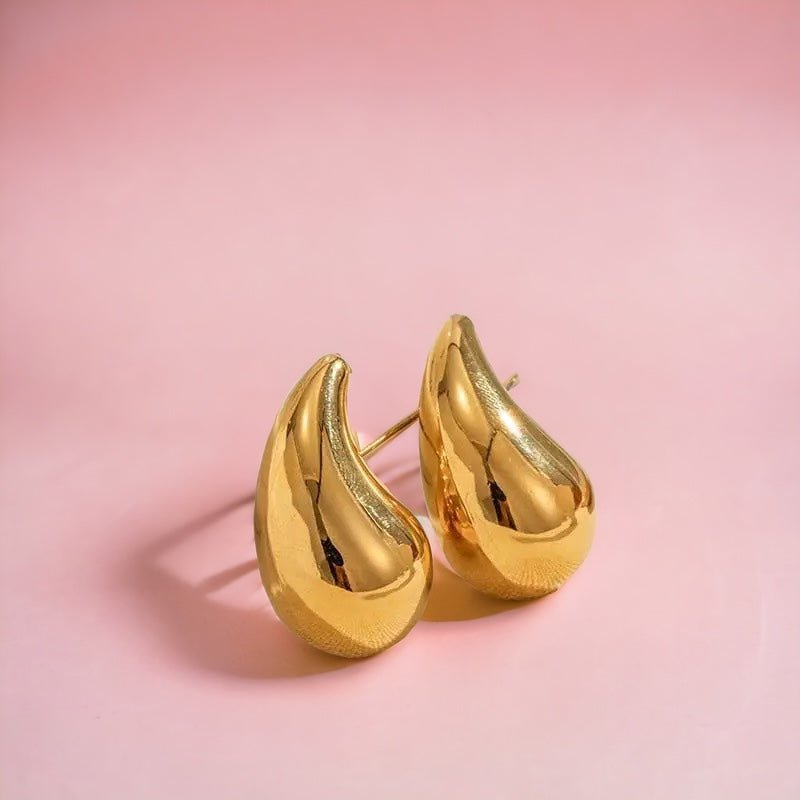 Teardrop Medium Gold Earrings PRE-ORDER-earrings