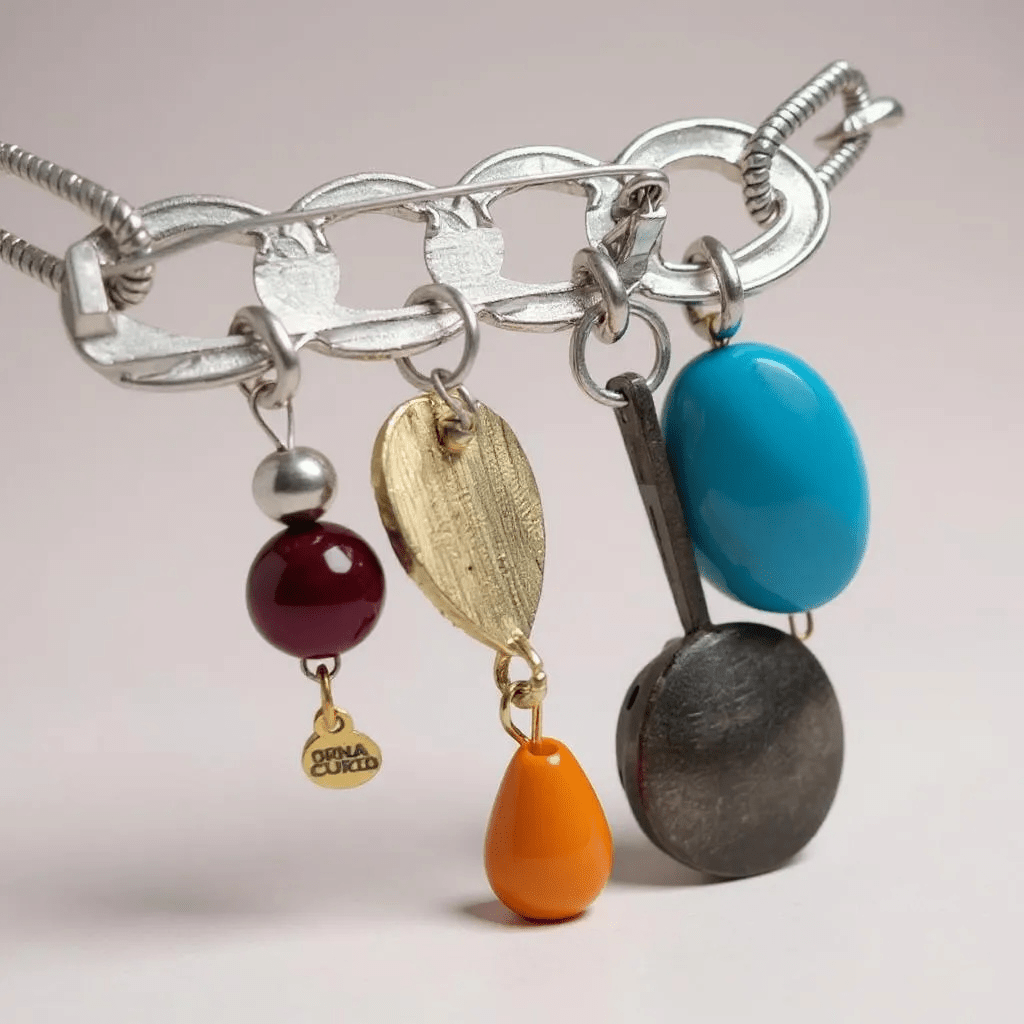 Treasure Chest Vintage Bespoke 925 Sterling Silver Necklace Brooch -