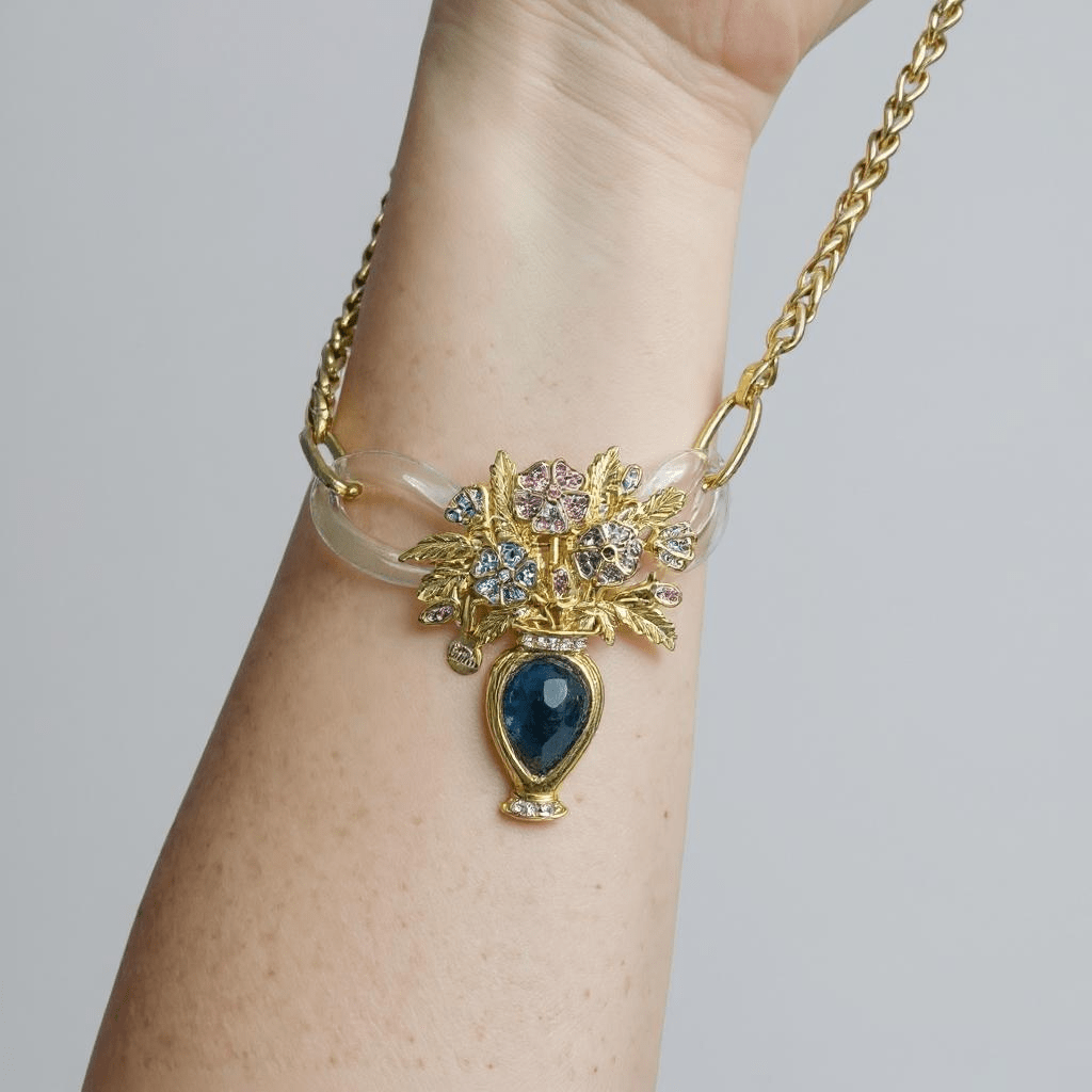 Vintage Bespoke Bouquet Necklace One of One -