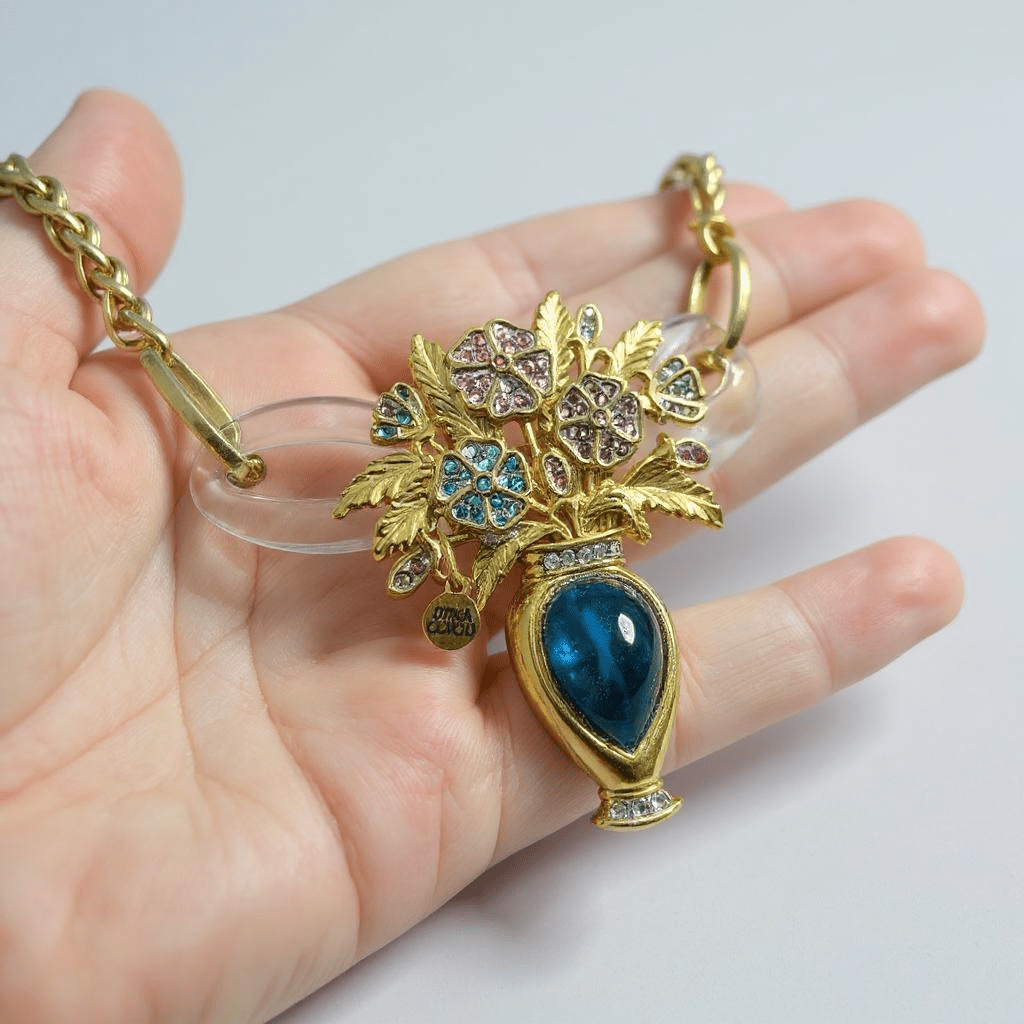 Vintage Bespoke Bouquet Necklace One of One -