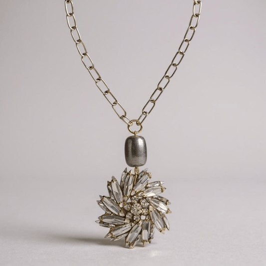 Vintage Bespoke Sterling Silver Show Stopper Necklace - Necklace